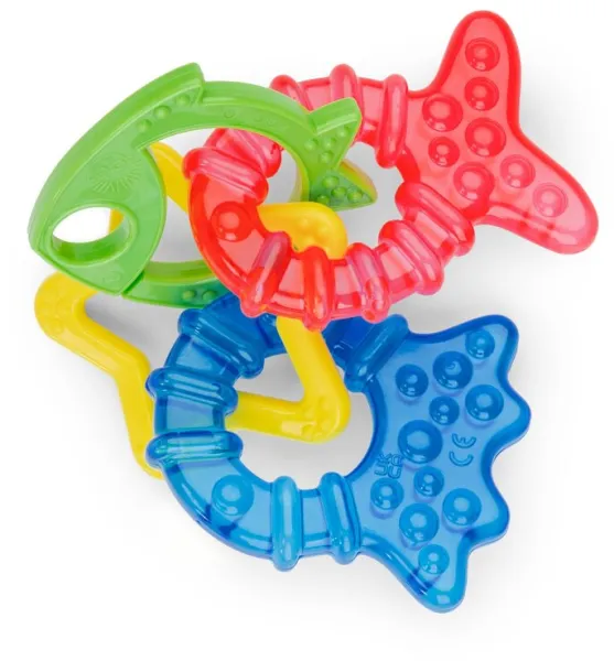 Cool Critters cooling teething rings - set, 4 pcs