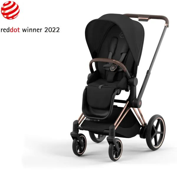 ePriam pushchair 2023 - sepia black/rosegold
